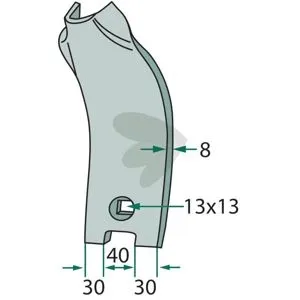"Delta" Landsida / Spets / 71209026471 Fri frakt